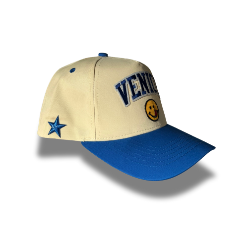 Sunny Pop Joy “Venice” Smiley Hat – Blue Edition