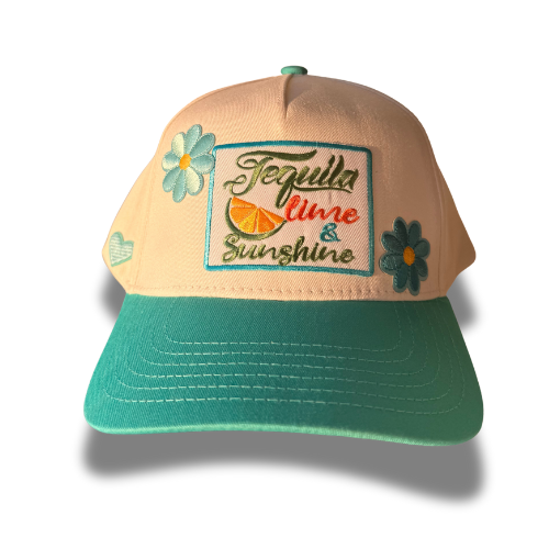 Sunny Pop Joy “Tequila, Lime & Sunshine” Floral Hat