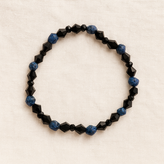 Midnight Ocean Beaded Bracelet