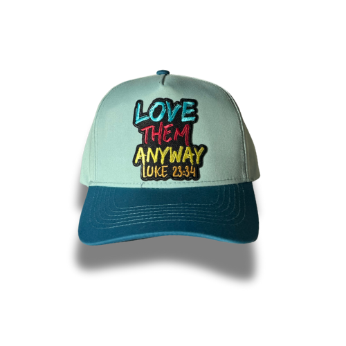 Sunny Pop Joy “Love Them Anyway” Hat – Luke 23:34