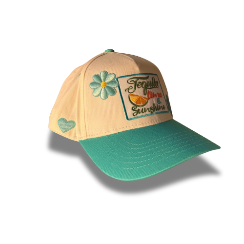 Sunny Pop Joy “Tequila, Lime & Sunshine” Floral Hat
