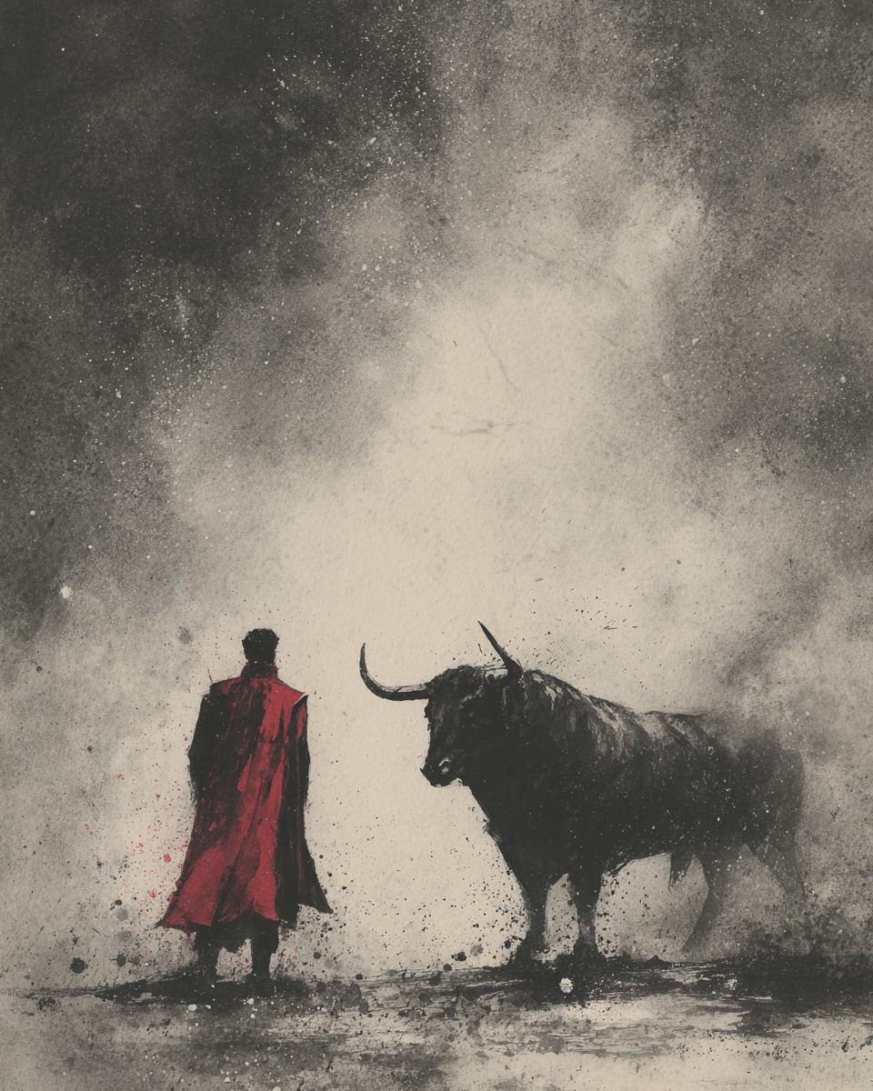 Matador and bull